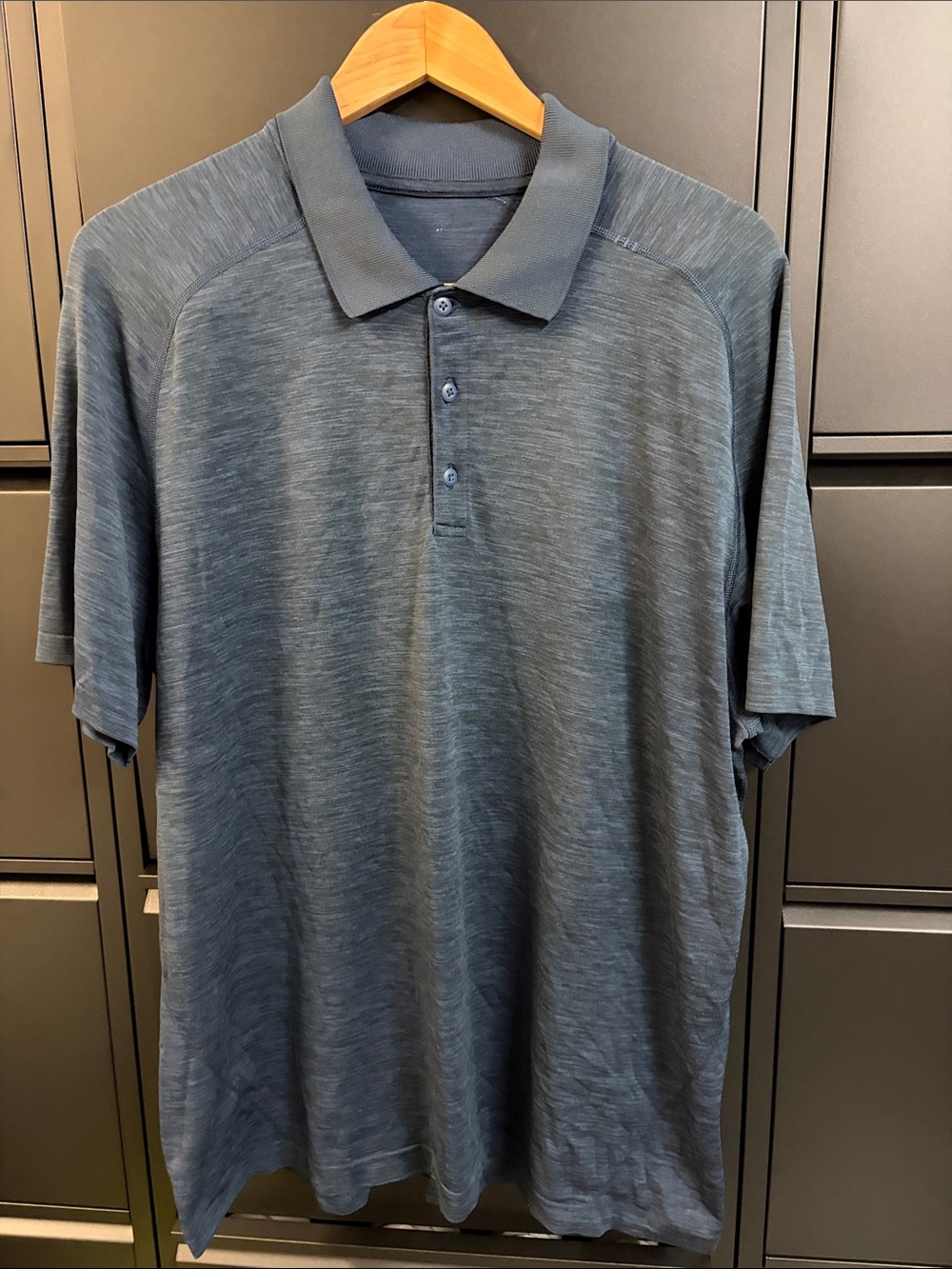 lululemon athletica Slate Blue Short-Sleeve Polo